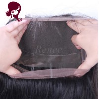 360 Lace Frontal closure straight hair Brazilian virgin hair