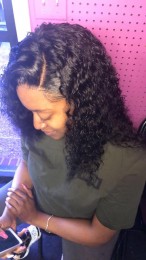 exotic curly lace frontal wig 100% human hair can dye,bleach or straighten