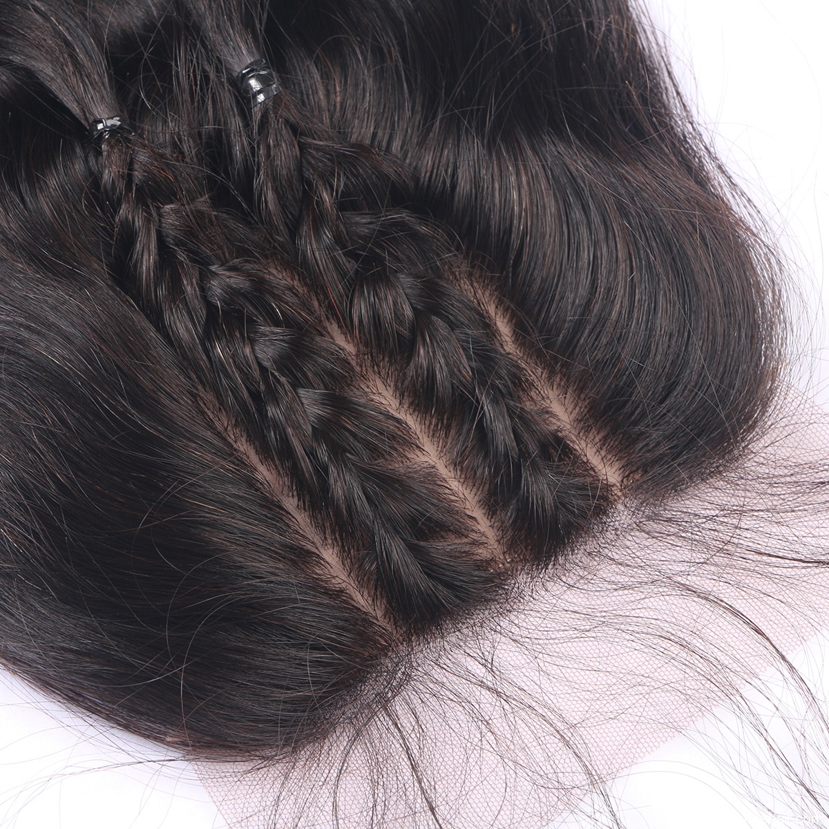 Body Wave Silk Base Closure Three Part With Baby Hair Brazilian Remy Hair Closure Natural Color 8~20 inch