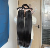 Brazilian virgin hair straight 3 bundles natural black color free shipping