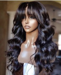 Loose Wave Lace Front Wig With bang