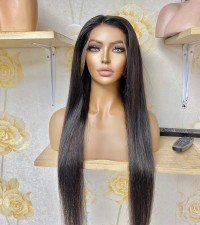 Lace Front Human Hair Wigs Peruvian Virgin Hair Front Lace Wigs Straight Full Lace Human Hair Wigs For Black Women
