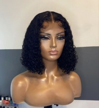 Glueless water wave 4×4 Closure wig,hair can  bleach , dye , straight and curl, no glue needed