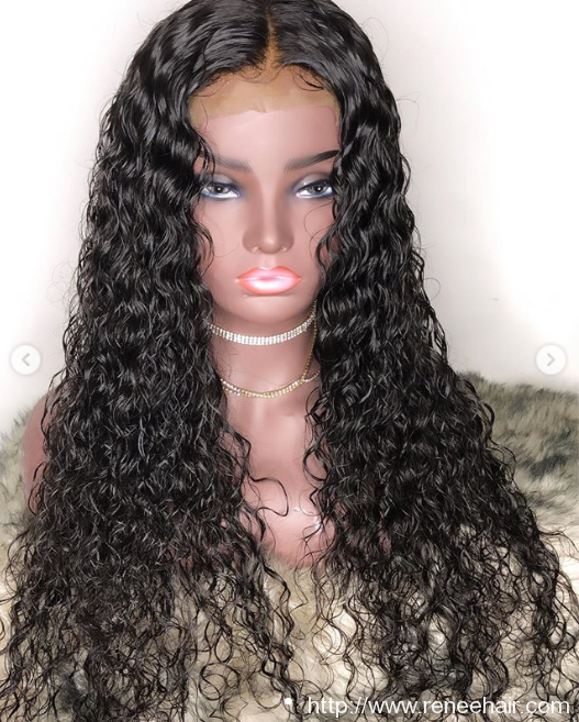 Water Wave Natural Color Lace Front Wig Remy Hair Brazilian Human Hair Wigs Pre Plucked
