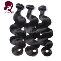Brazilian virgin hair body wave 3 bundles natural black color free shipping