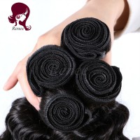 Brazilian virgin hair deep wave 3 bundles natural black color free shipping
