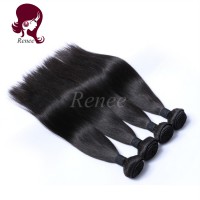 Barzilian virgin hair silky straight 4 bundles natural black color free shipping