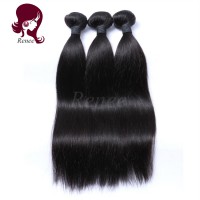 Barzilian virgin hair silky straight 3 bundles with closure natural black color free shipping