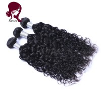 Barzilian virgin hair natural wave 3 bundles with closure natural black color free shipping