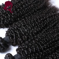 Brazilian virgin hair kinky curly 3 bundles natural black color free shipping