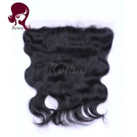 Barzilian virgin hair lace frontal closure body wave natural black color free shipping