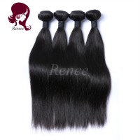 Malaysian virgin hair silky straight 4 bundles natural black color free shipping