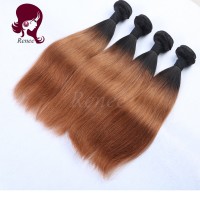 1B/30 color ombre brazilian virgin hair straight 3 bundles