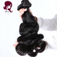Peruvian virgin hair body wave 3 bundles natural black color free shipping