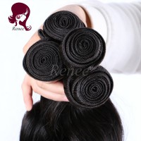 Peruvian virgin hair body wave 4 bundles natural black color free shipping
