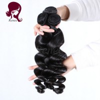 Barzilian virgin hair loose wave 4 bundles natural black color free shipping