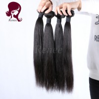 Peruvian virgin hair silky straight 4 bundles natural black color free shipping